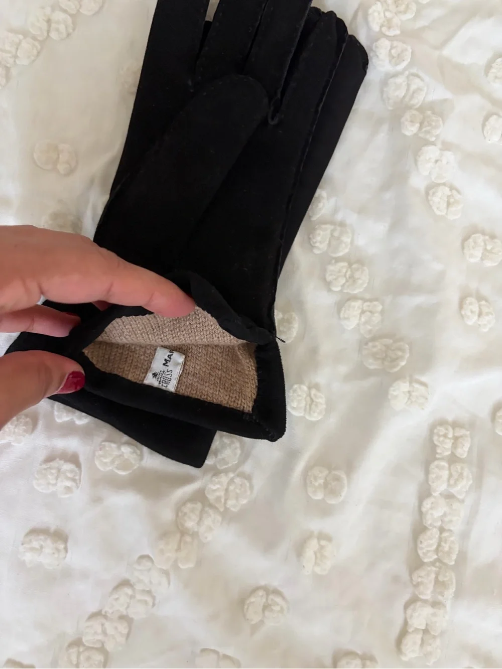 Vintage Mark Cross suede gloves